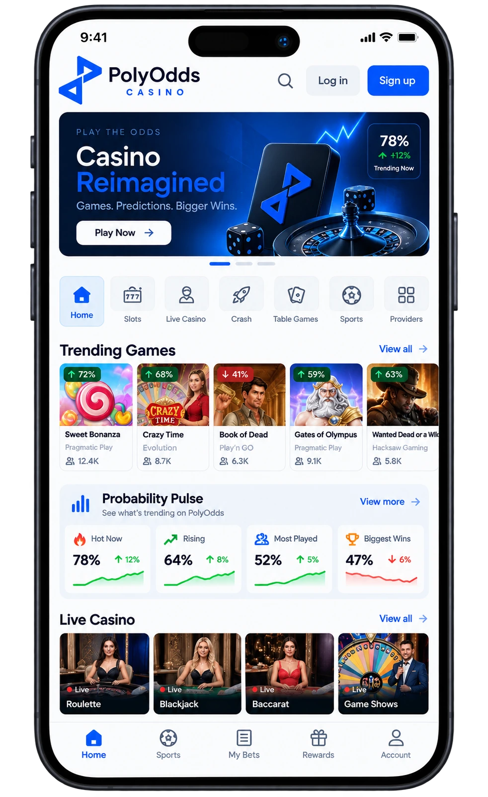 La app de Polymarket Casino